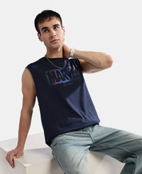 Super Combed Cotton Blend Tank Top - Navy