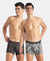Marvel Avengers Super Combed Cotton Elastane Stretch Printed Trunk with Ultrasoft Waistband - Monument & Black (Pack of 2)