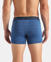 Marvel Avengers Super Combed Cotton Elastane Stretch Printed Trunk with Ultrasoft Waistband - Classic Blue & Black (Pack of 2)