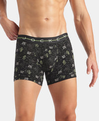 Marvel Avengers Super Combed Cotton Elastane Stretch Printed Trunk with Ultrasoft Waistband - Black & Navy (Pack of 2)