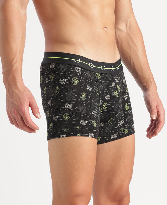 Marvel Avengers Super Combed Cotton Elastane Stretch Printed Trunk with Ultrasoft Waistband - Black & Navy (Pack of 2)