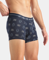 Marvel Avengers Super Combed Cotton Elastane Stretch Printed Trunk with Ultrasoft Waistband - Black & Navy (Pack of 2)