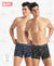 Marvel Avengers Super Combed Cotton Elastane Stretch Printed Trunk with Ultrasoft Waistband - Black & Navy (Pack of 2)