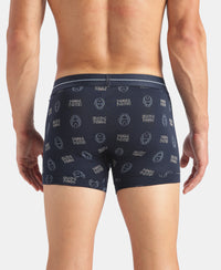 Marvel Avengers Super Combed Cotton Elastane Stretch Printed Trunk with Ultrasoft Waistband - Black & Navy (Pack of 2)