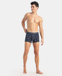 Marvel Avengers Super Combed Cotton Elastane Stretch Printed Trunk with Ultrasoft Waistband - Black & Navy (Pack of 2)