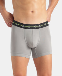 Marvel Avengers Super Combed Cotton Elastane Stretch Printed Trunk with Ultrasoft Waistband - Navy & Monument (Pack of 2)