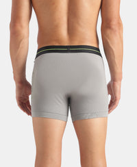 Marvel Avengers Super Combed Cotton Elastane Stretch Printed Trunk with Ultrasoft Waistband - Navy & Monument (Pack of 2)