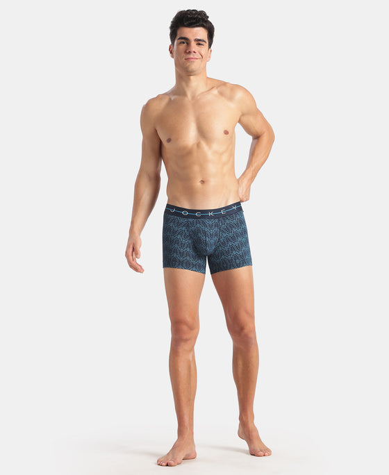 Marvel Avengers Super Combed Cotton Elastane Stretch Printed Trunk with Ultrasoft Waistband - Navy & Monument (Pack of 2)