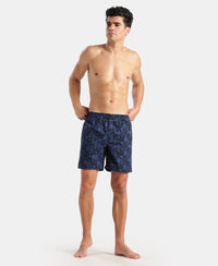 Marvel Avengers Super Combed Mercerized Cotton Woven Printed Boxer Shorts with Side Pockets- Navy & Black (Pack of 2)