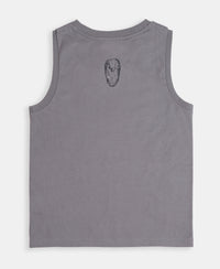 Boy's Super Combed Cotton Graphic Print Tank Top - Castlerock