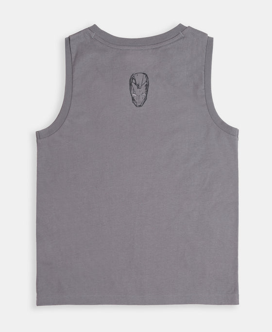 Boy's Super Combed Cotton Graphic Print Tank Top - Castlerock