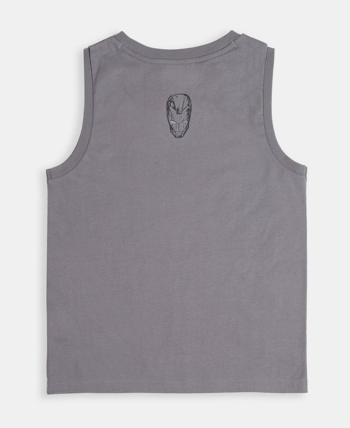 Boy's Super Combed Cotton Graphic Print Tank Top - Castlerock