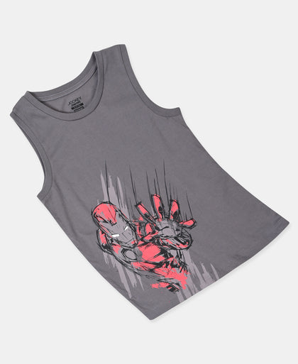 Boy's Super Combed Cotton Graphic Print Tank Top - Castlerock