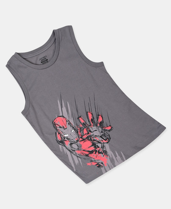 Boy's Super Combed Cotton Graphic Print Tank Top - Castlerock