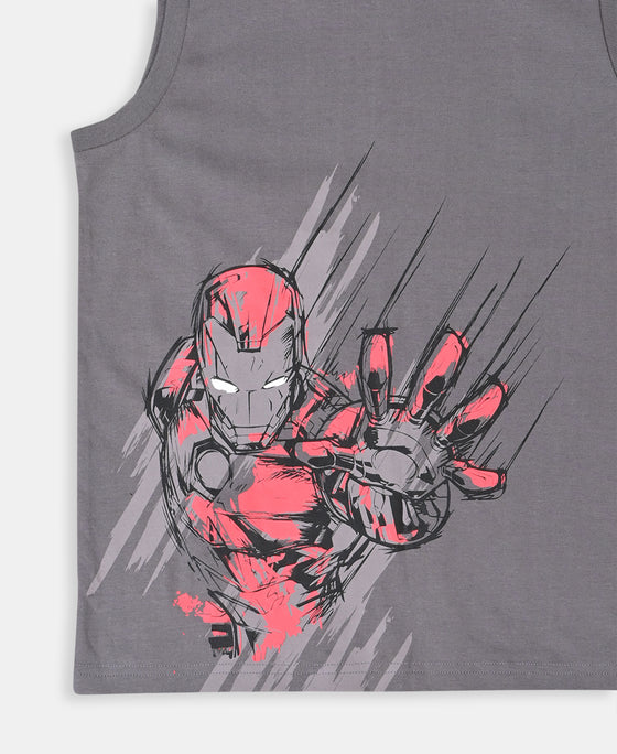Boy's Super Combed Cotton Graphic Print Tank Top - Castlerock