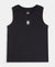 Boy's Super Combed Cotton Graphic Print Tank Top - Black
