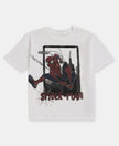 Marvel Avengers Super Combed Cotton Graphic Printed Half Sleeve T-Shirt - White