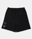 Marvel Avengers Boy's Super Combed Cotton Rich Graphic Printed Shorts - Black