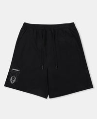 Marvel Avengers Boy's Super Combed Cotton Rich Graphic Printed Shorts - Black