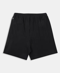 Marvel Avengers Boy's Super Combed Cotton Rich Graphic Printed Shorts - Black