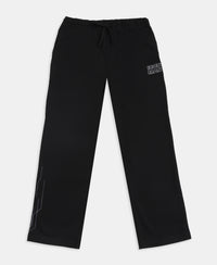 Marvel Avengers Boy's Super Combed Cotton Rich Graphic Printed Trackpants - Black