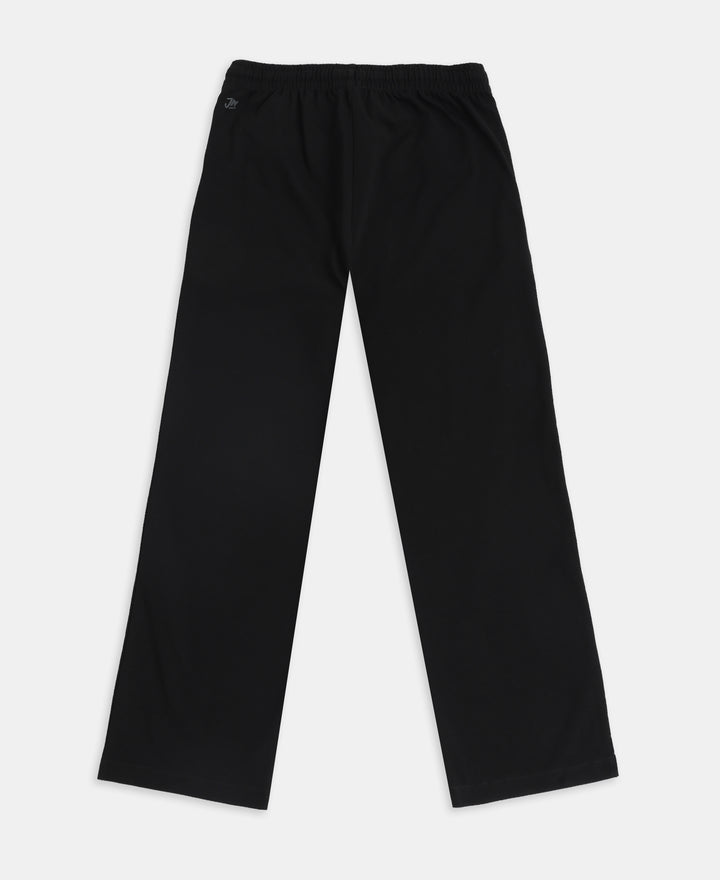Marvel Avengers Boy's Super Combed Cotton Rich Graphic Printed Trackpants - Black