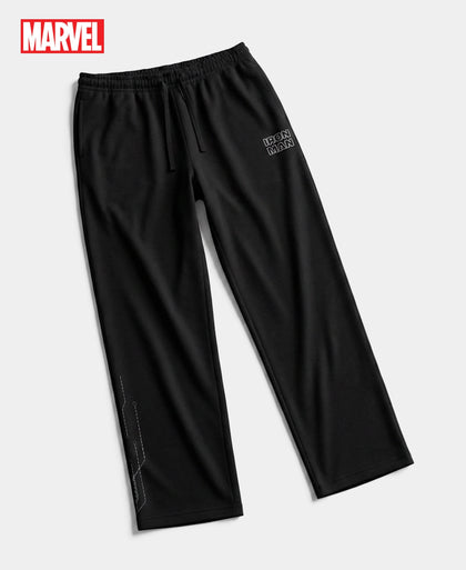Marvel Avengers Boy's Super Combed Cotton Rich Graphic Printed Trackpants - Black