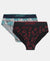 Marvel Avengers Super Combed Cotton Elastane Stretch Printed Brief with Ultrasoft Waistband - Monument & Black (Pack of 2)
