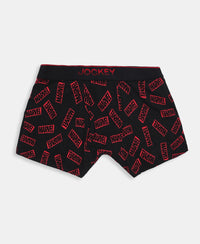 Marvel Avengers Super Combed Cotton Elastane Stretch Printed Trunk with Ultrasoft Waistband - Monument & Black (Pack of 2)