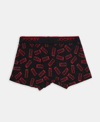 Marvel Avengers Super Combed Cotton Elastane Stretch Printed Trunk with Ultrasoft Waistband - Monument & Black (Pack of 2)