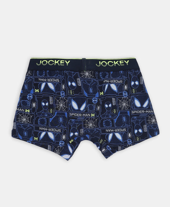 Buy Marvel Spiderman Super Combed Cotton Elastane Stretch Printed Trunk ...
