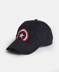 Marvel Super Combed Cotton Printed Cap with Adjustable Closure - Navy