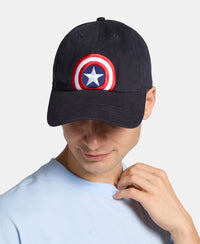 Marvel Super Combed Cotton Printed Cap with Adjustable Closure - Navy