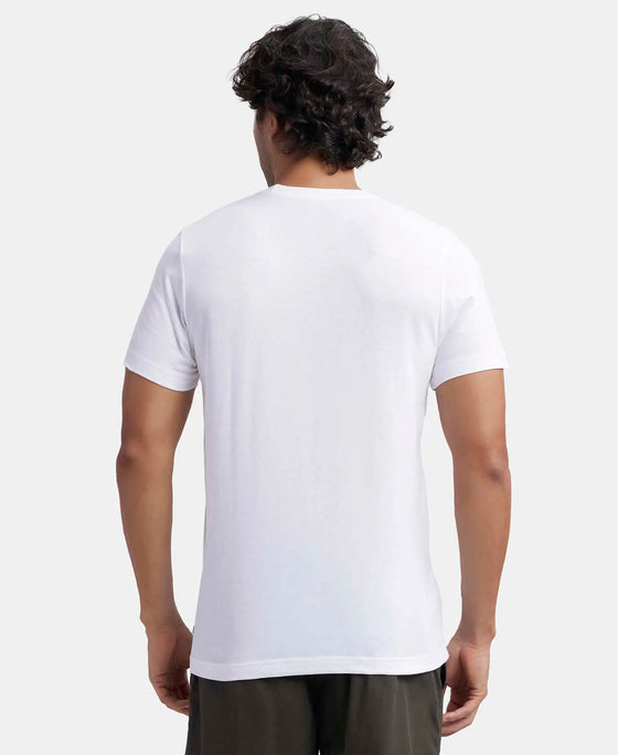 Super Combed Cotton Half Sleeved Inner T-Shirt - White-3