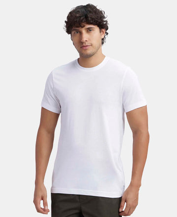 Super Combed Cotton Half Sleeved Inner T-Shirt - White-5
