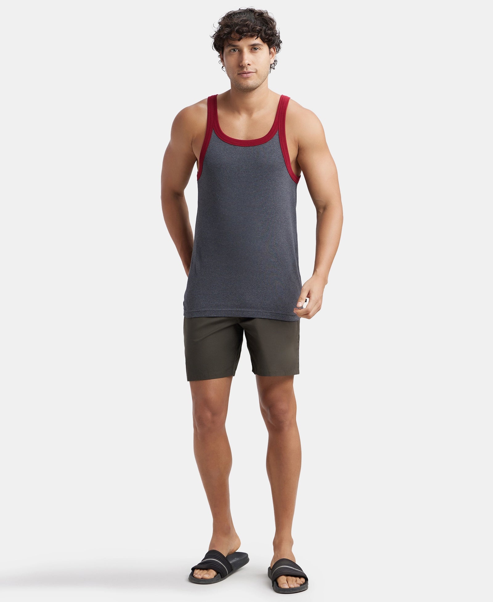 Super Combed Mercerized Cotton Woven Fabric Boxer Shorts - Deep Olive