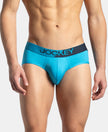 Microfiber Mesh Elastane Stretch Performance Brief with StayDry Technology - Tropical Sea