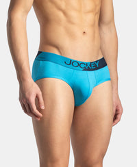 Microfiber Mesh Elastane Stretch Performance Brief with StayDry Technology - Tropical Sea