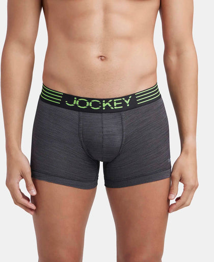 Microfiber Mesh Elastane Stretch Performance Trunk with StayDry Technology - Black-1