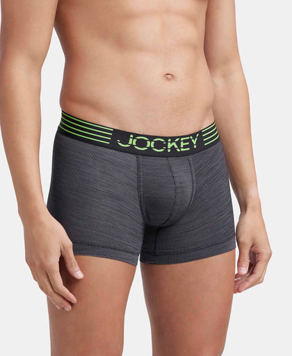 Microfiber Mesh Elastane Stretch Performance Trunk with StayDry Technology - Black-2