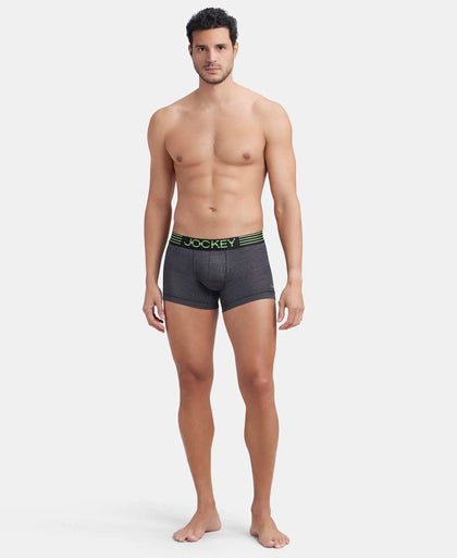 Microfiber Mesh Elastane Stretch Performance Trunk with StayDry Technology - Black-4