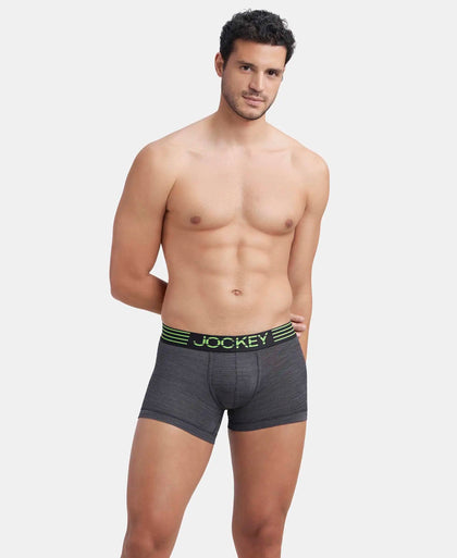 Microfiber Mesh Elastane Stretch Performance Trunk with StayDry Technology - Black-5