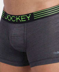 Microfiber Mesh Elastane Stretch Performance Trunk with StayDry Technology - Black-6
