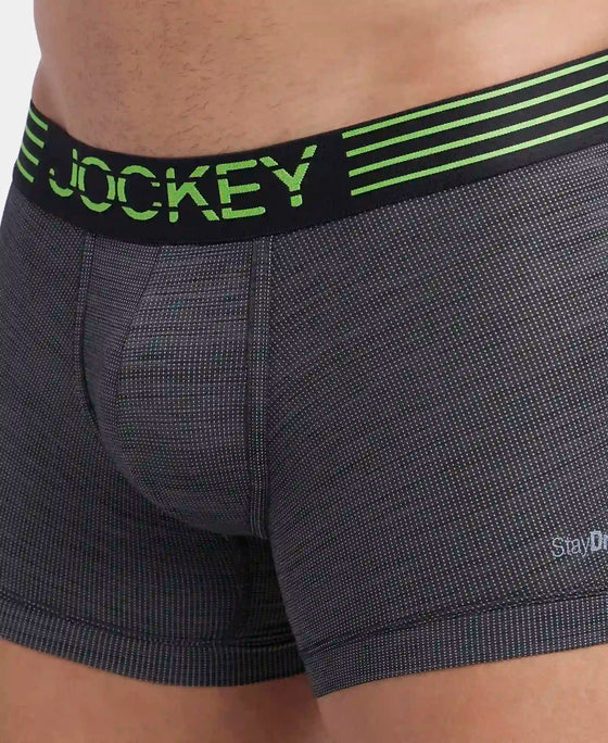 Microfiber Mesh Elastane Stretch Performance Trunk with StayDry Technology - Black-6