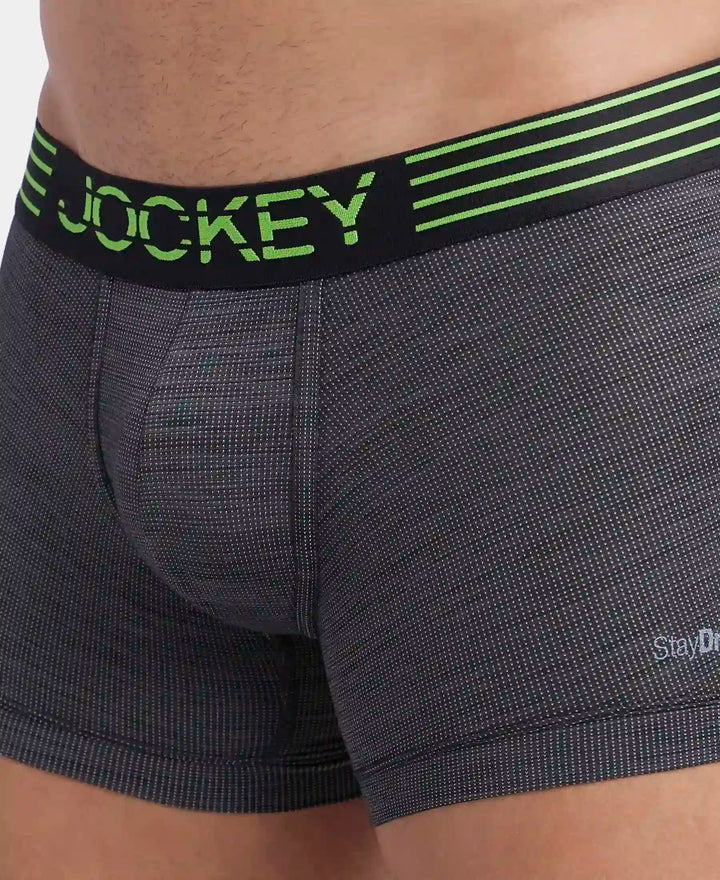 Microfiber Mesh Elastane Stretch Performance Trunk with StayDry Technology - Black-6