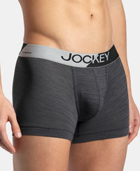 Microfiber Mesh Elastane Stretch Performance Trunk with StayDry Technology - Black