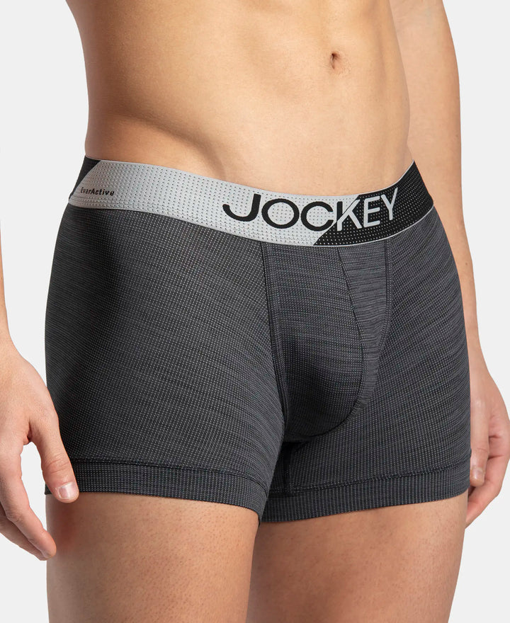 Microfiber Mesh Elastane Stretch Performance Trunk with StayDry Technology - Black
