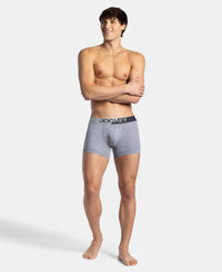 Microfiber Mesh Elastane Stretch Performance Trunk with StayDry Technology - Mid Grey