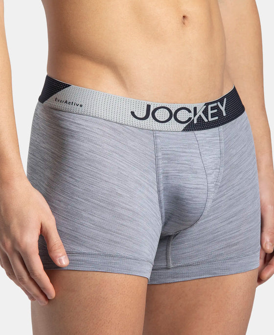 Microfiber Mesh Elastane Stretch Performance Trunk with StayDry Technology - Mid Grey