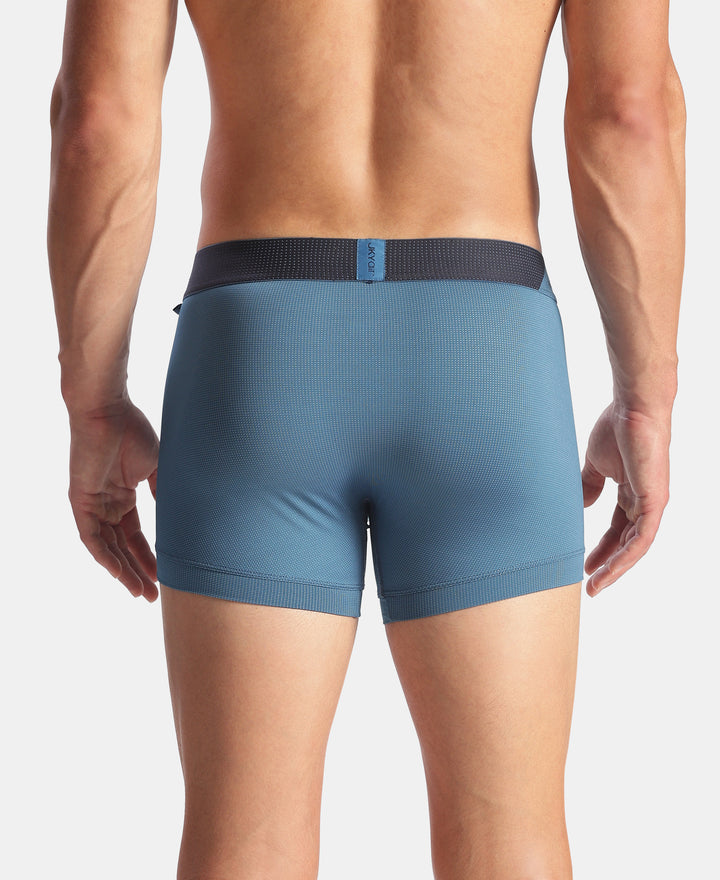 Microfiber Mesh Elastane Stretch Performance Trunk with StayDry Technology - Move Blue